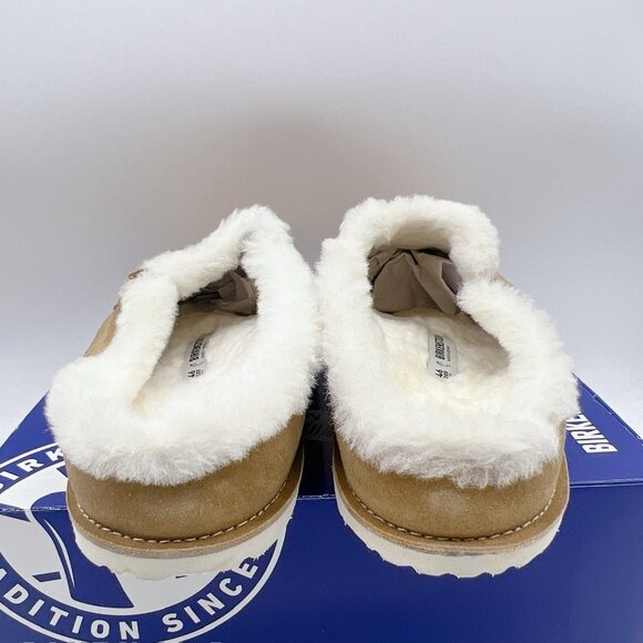 Birkenstock Zermatt Premium Shearling Suede Leather Mink EU 46 US 13-13.5 R - Picture 6 of 11